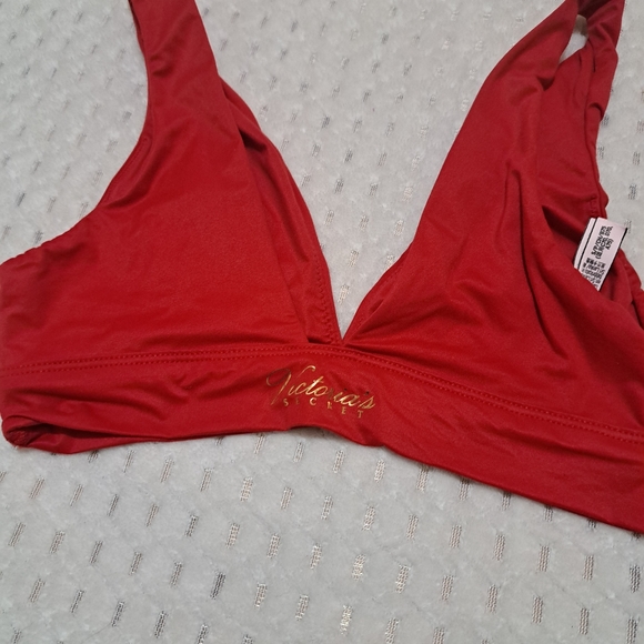 Victoria Sicret  V Neck Bralette  size S/P red - Picture 2 of 5